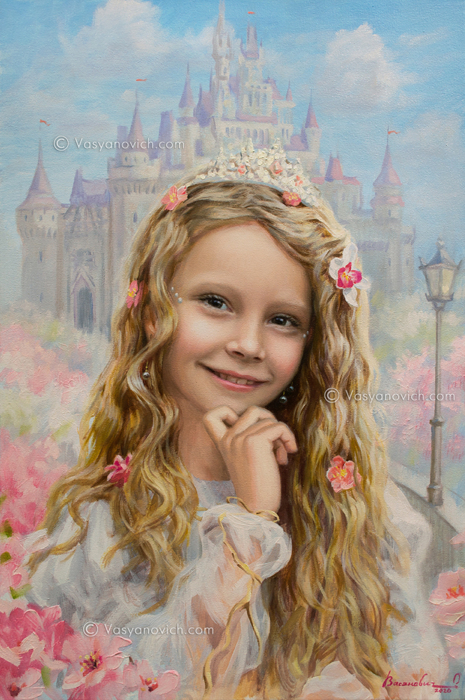 Картина "Девочка - принцесса"