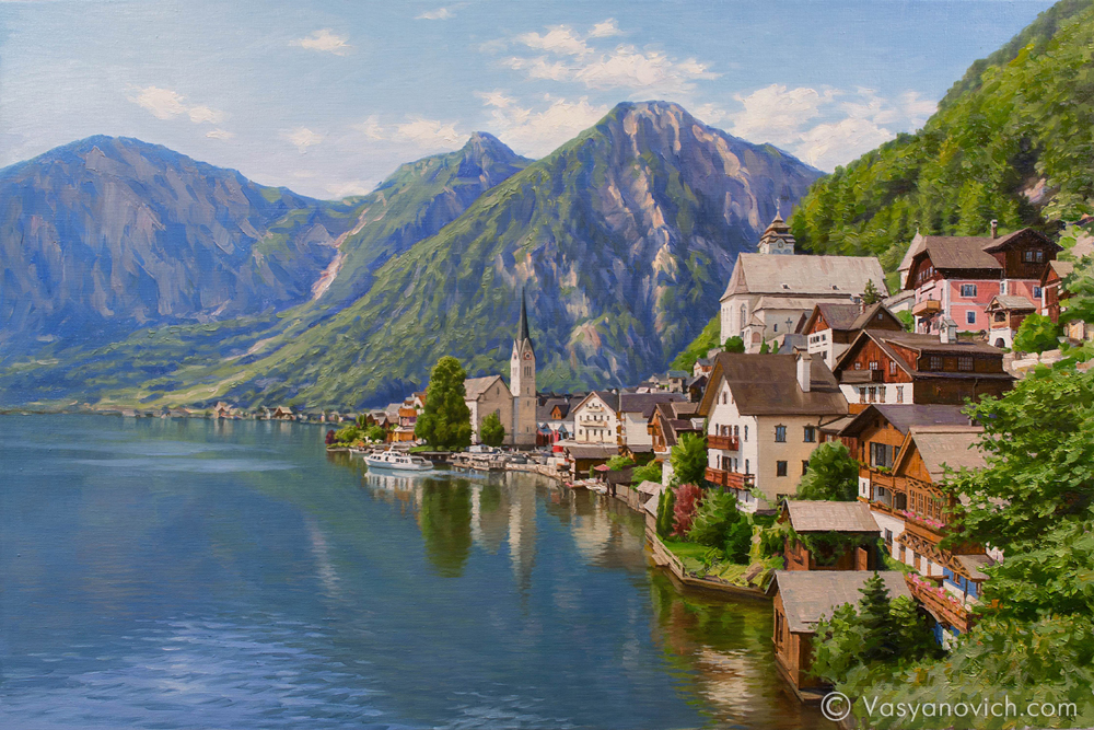 Картина "Гальштат. Австрия."