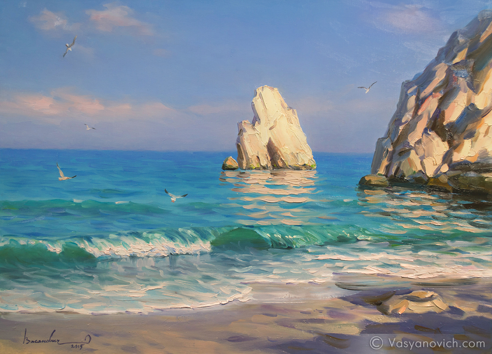 Картина "Cкала в лучах рассвета"