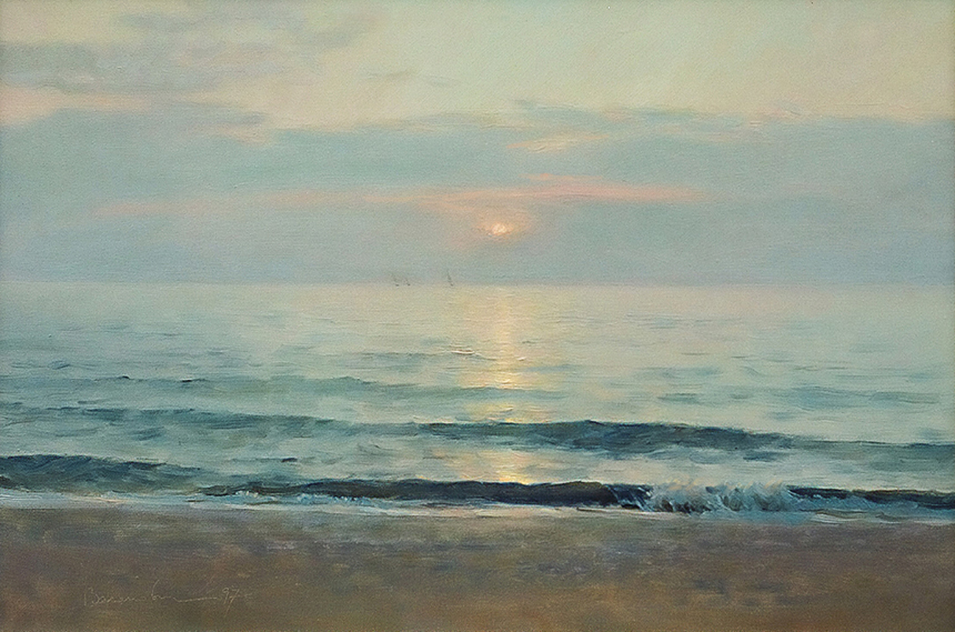 Картина "Рассвет на море"