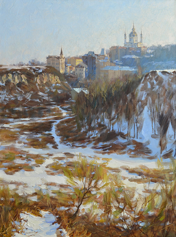 Картина "Весна на старокиевских горах"