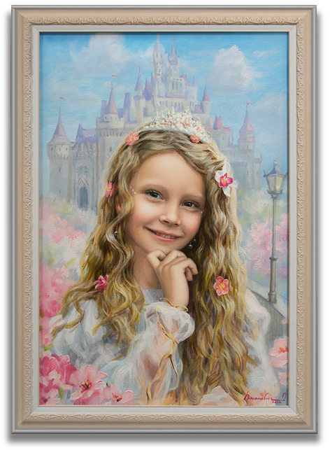 Картина "Девочка - принцесса"