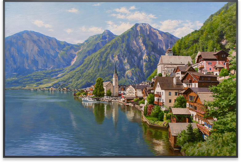 Картина "Гальштат. Австрия."