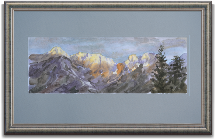 Картина "Вечер в горах"