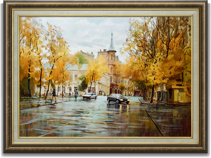 Картина "Золотая осень у Золотых ворот"