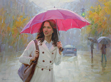 Картина "Под зонтом"