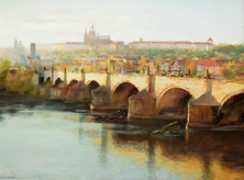 Картина "Вечер в Праге"