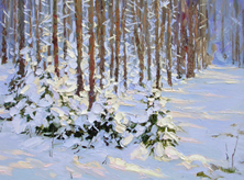 Картина "Зимний лес. Мелени"