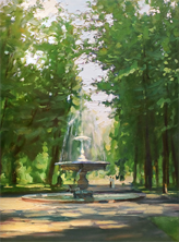 Картина "Фонтан в Мариинском парке"