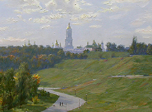 Картина "Вид на колокольню Киево-Печерской Лавры."
