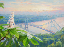 Картина "Цветут каштаны над Днепром"