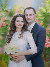 Картина "Семейный, свадебный портрет"