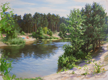 Картина "На реке."