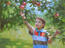 Картина "Самые вкусные яблоки"